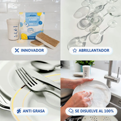 Lavavajillas a mano en polvo