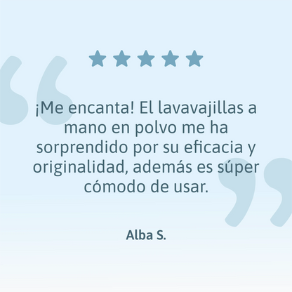 Lavavajillas a mano en polvo